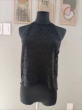 Ardene Black Lace Halter Camisole